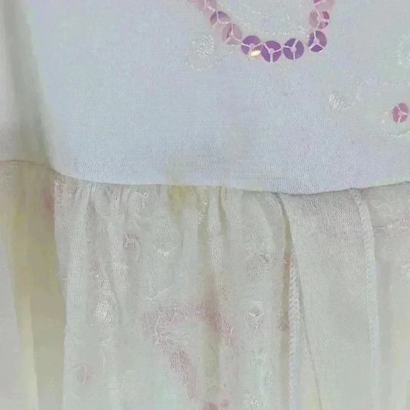 Y2K Women's Size Medium Soulmates Made In The USA white Sequin Halter Top - Picture 4 of 11